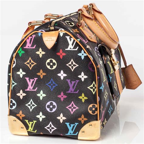 louis vuitton monogram multicolore speedy 30 black